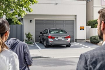 peut on se garer devant son garage